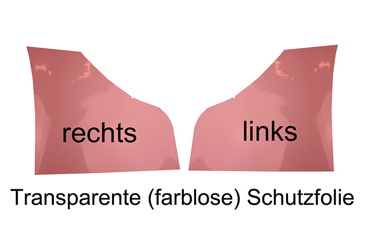 Tesla Model 3 Transparente Schutzfolie hinterer Seitenschweller